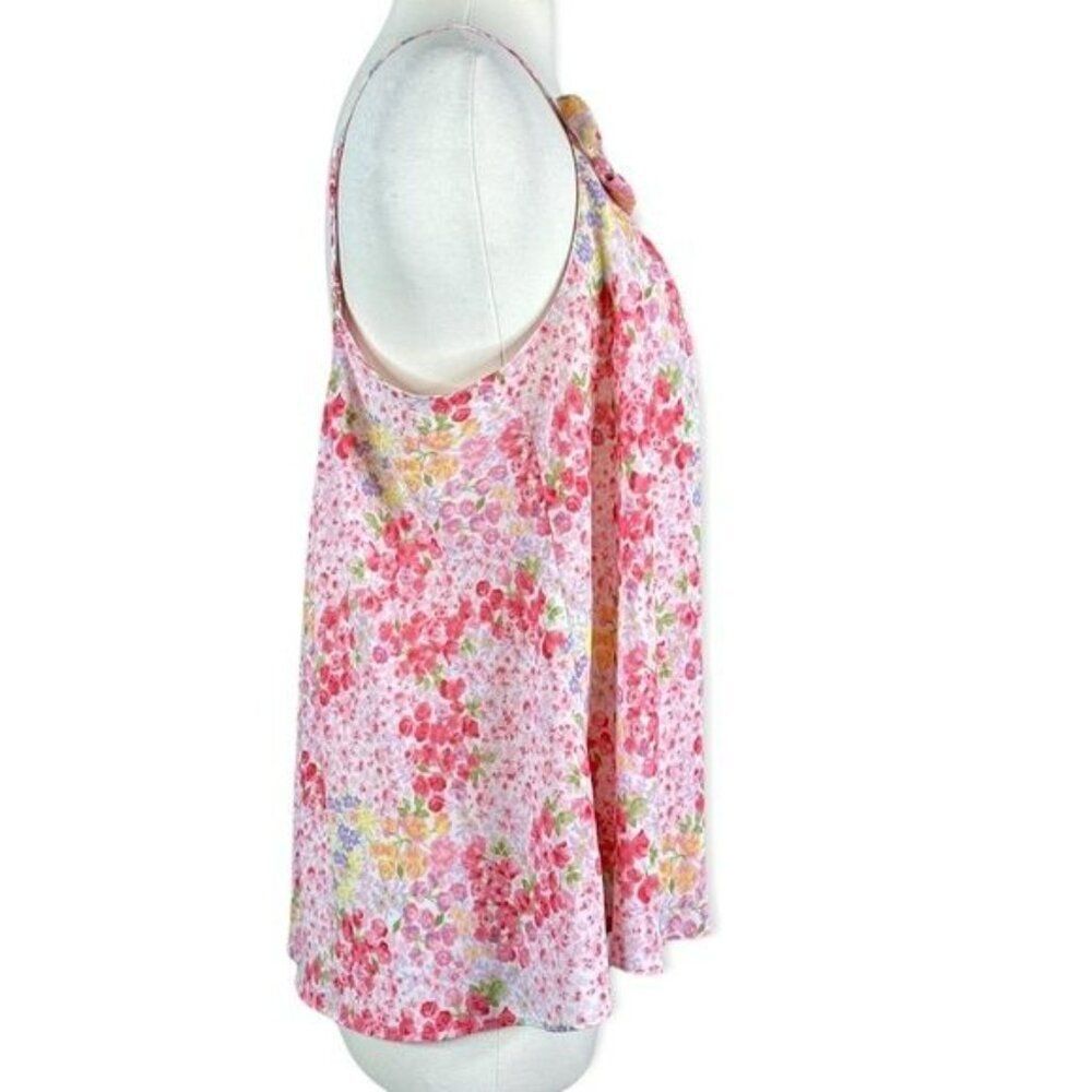 Oscar De La Renta Floral Camisole Sleep Top Size Large - Picture 2 of 6